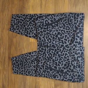 Lane Bryant animal print skinny pull-on pants